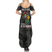 Personalized I'm Black and I'm Proud African Summer Maxi Dress - Wonder Print Shop