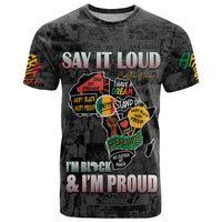 Personalized I'm Black and I'm Proud African T Shirt - Wonder Print Shop