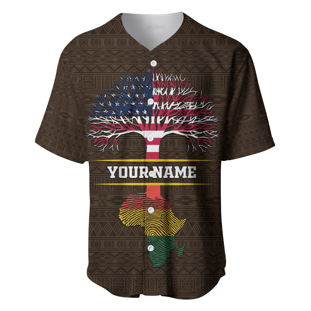 Personalized African Root Baseball Jersey - Wonder Print Shop