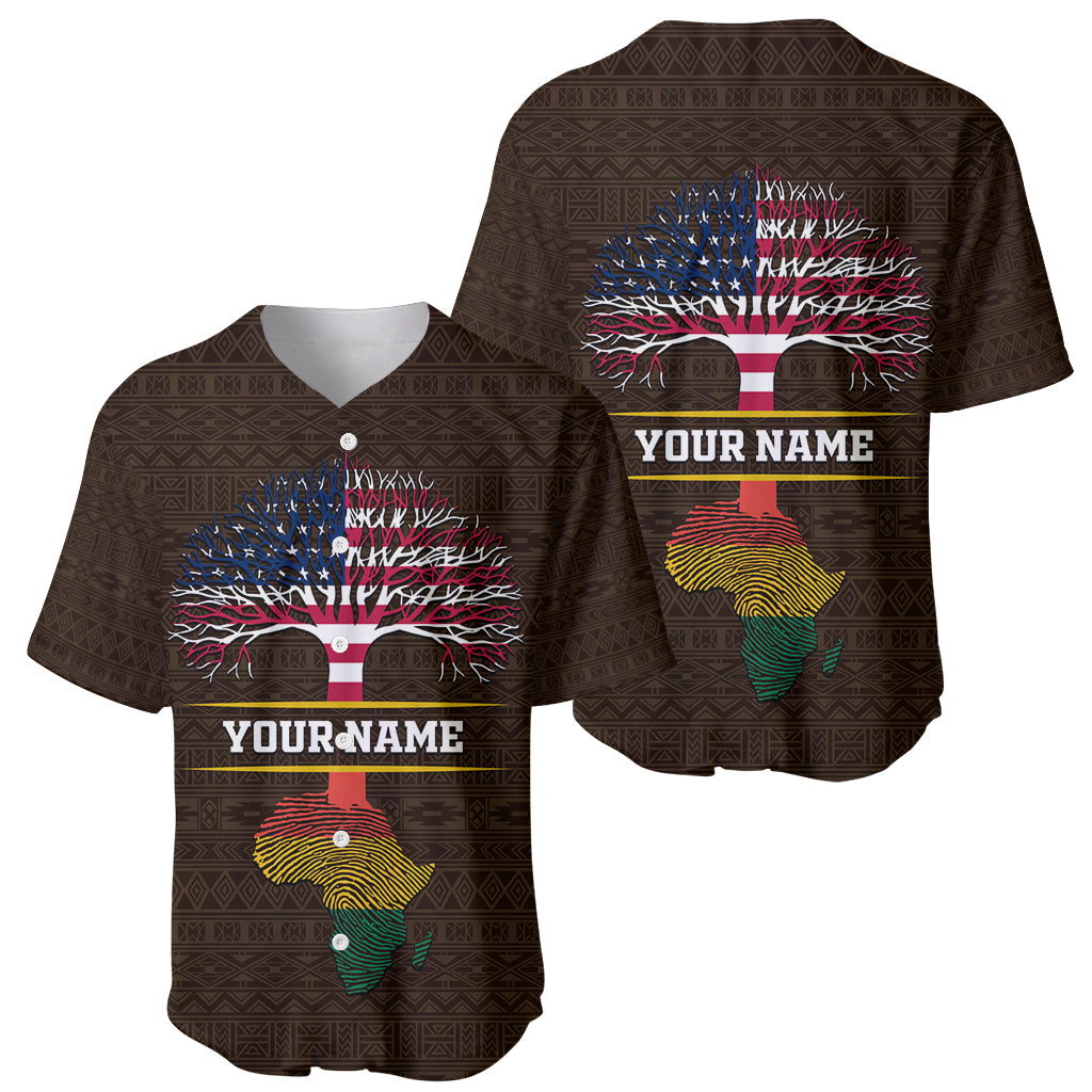 Personalized African Root Baseball Jersey - Wonder Print Shop