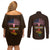 Personalized African Root Couples Matching Off Shoulder Short Dress and Long Sleeve Button Shirt - Wonder Print Shop