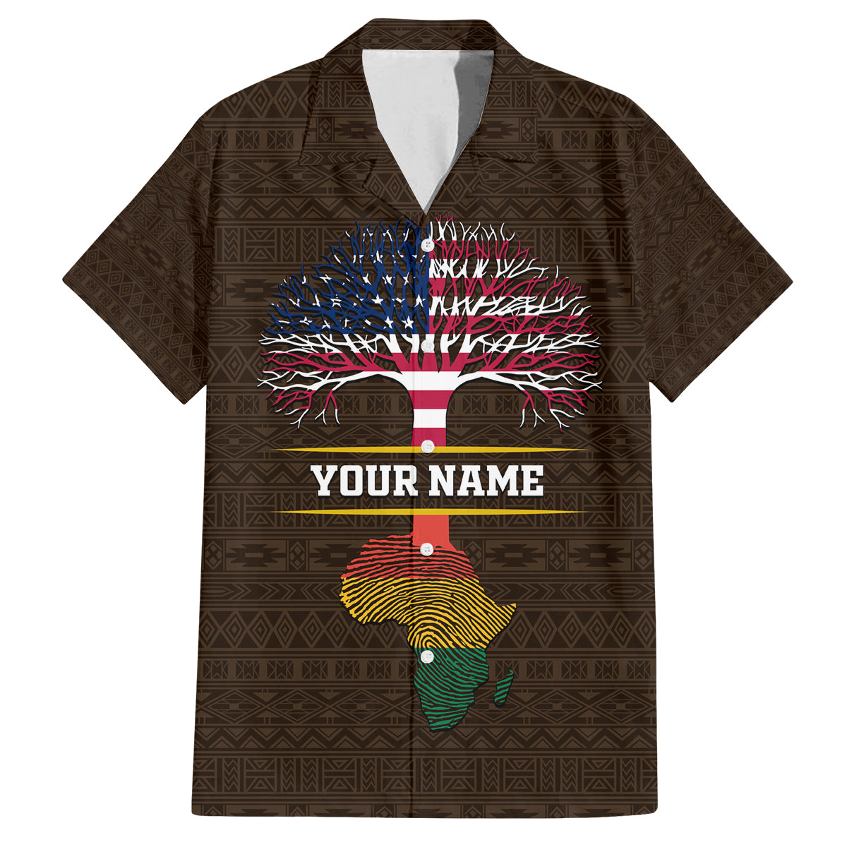 Personalized African Root Family Matching Long Sleeve Bodycon Dress and Hawaiian Shirt - Wonder Print Shop