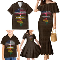 Personalized African Root Family Matching Mermaid Dress and Hawaiian Shirt - Wonder Print Shop