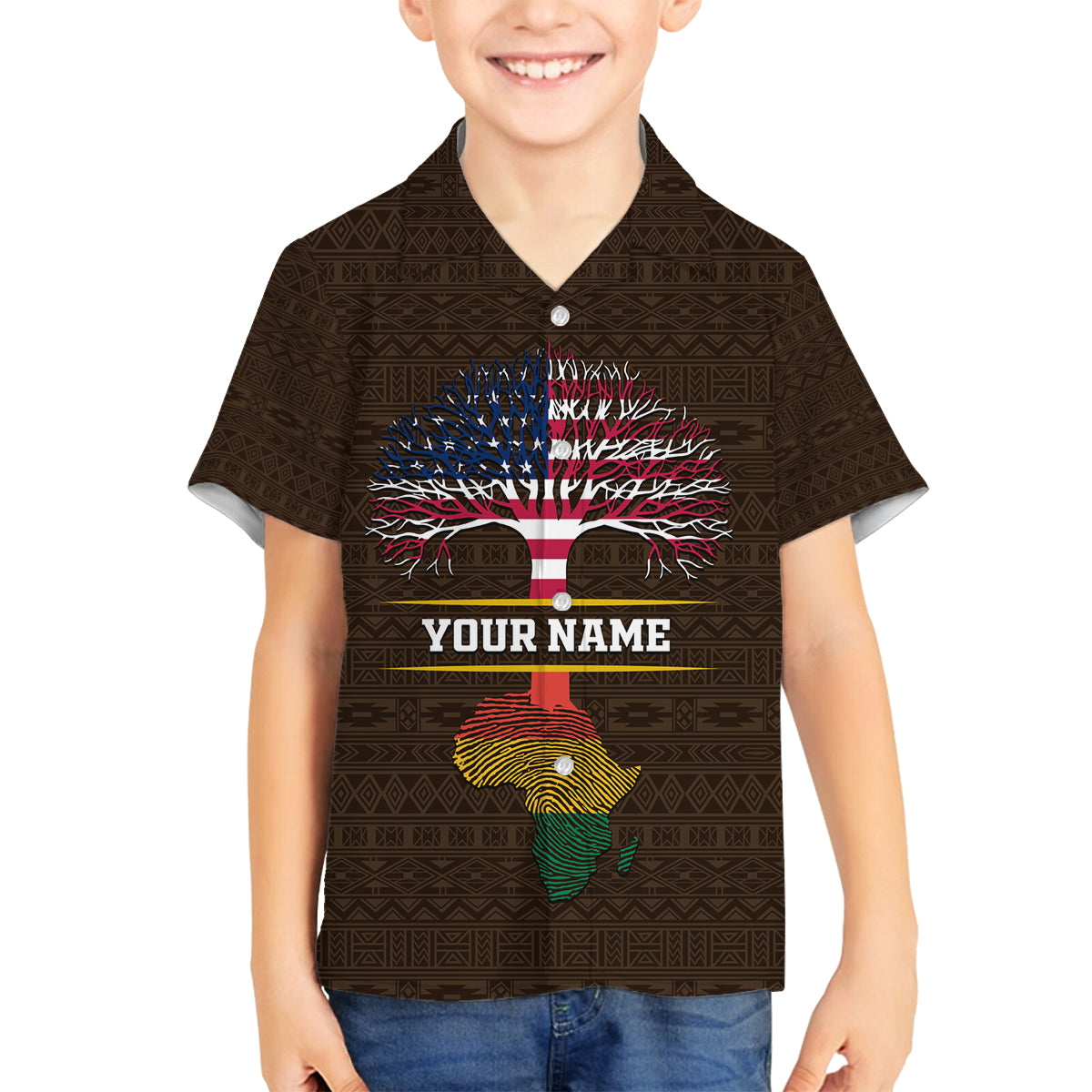 Personalized African Root Family Matching Off Shoulder Short Dress and Hawaiian Shirt - Wonder Print Shop