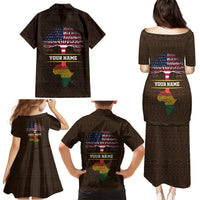 Personalized African Root Family Matching Puletasi and Hawaiian Shirt - Wonder Print Shop