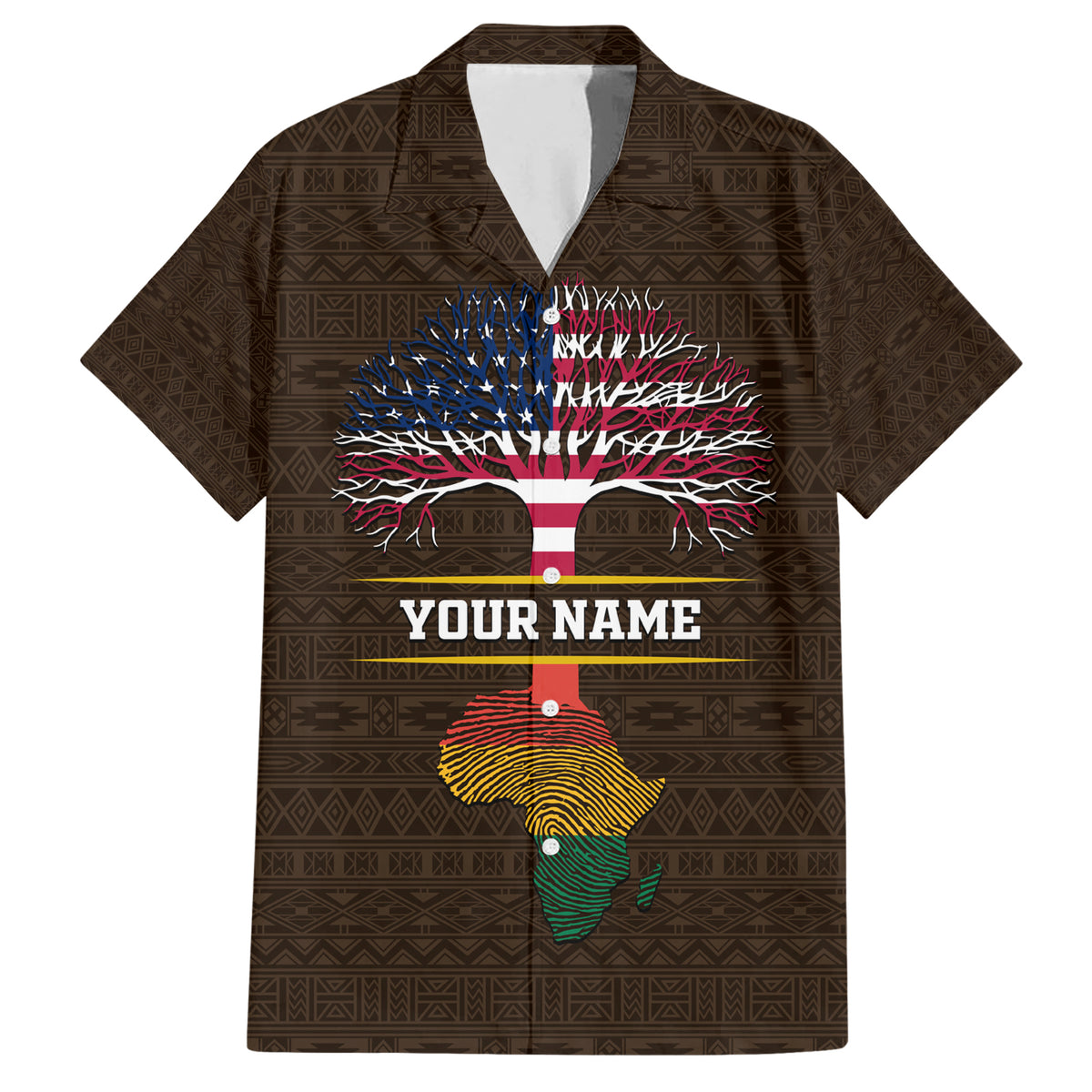 Personalized African Root Family Matching Short Sleeve Bodycon Dress and Hawaiian Shirt - Wonder Print Shop