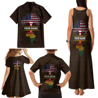 Personalized African Root Family Matching Tank Maxi Dress and Hawaiian Shirt - Wonder Print Shop