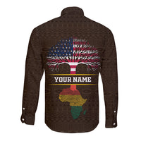 Personalized African Root Long Sleeve Button Shirt - Wonder Print Shop