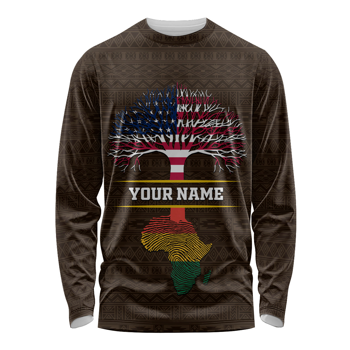 Personalized African Root Long Sleeve Shirt - Wonder Print Shop