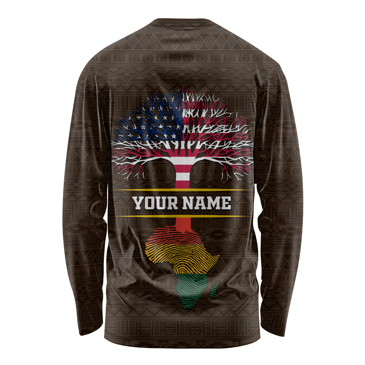 Personalized African Root Long Sleeve Shirt - Wonder Print Shop