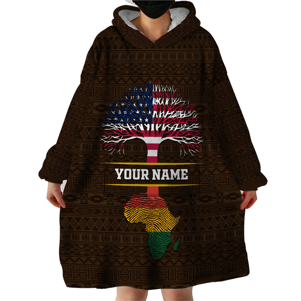 Personalized African Root Wearable Blanket Hoodie - Wonder Print Shop