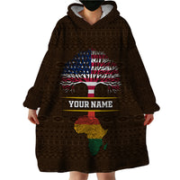 Personalized African Root Wearable Blanket Hoodie - Wonder Print Shop