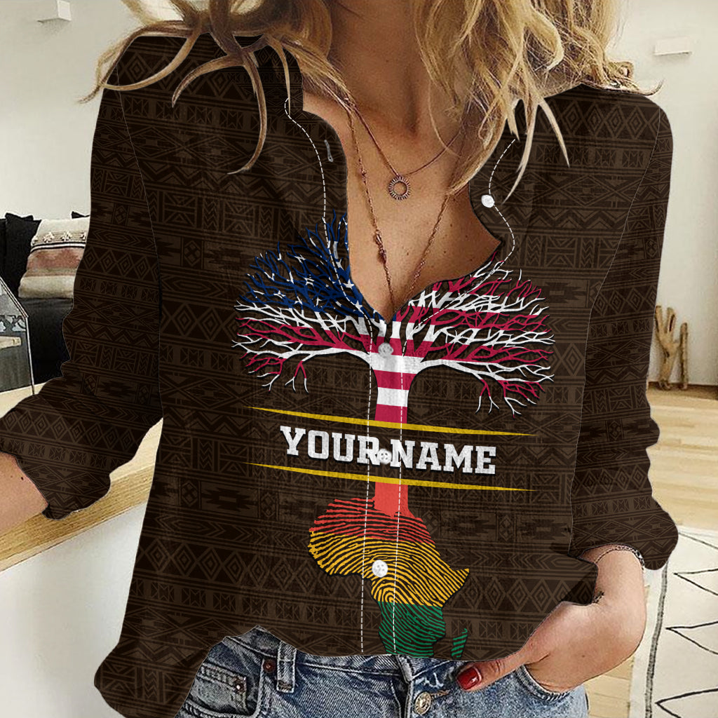 Personalized African Root Women Casual Shirt - Wonder Print Shop