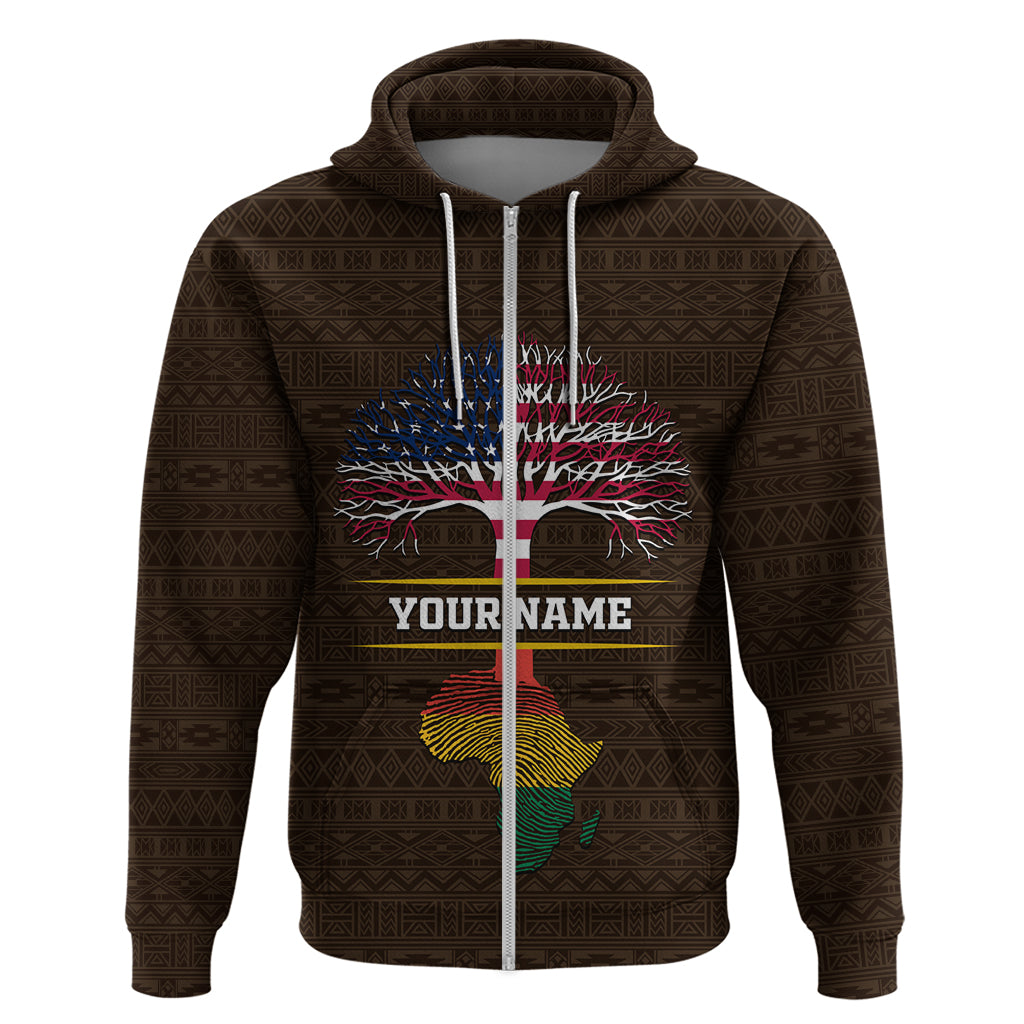 Personalized African Root Zip Hoodie - Wonder Print Shop