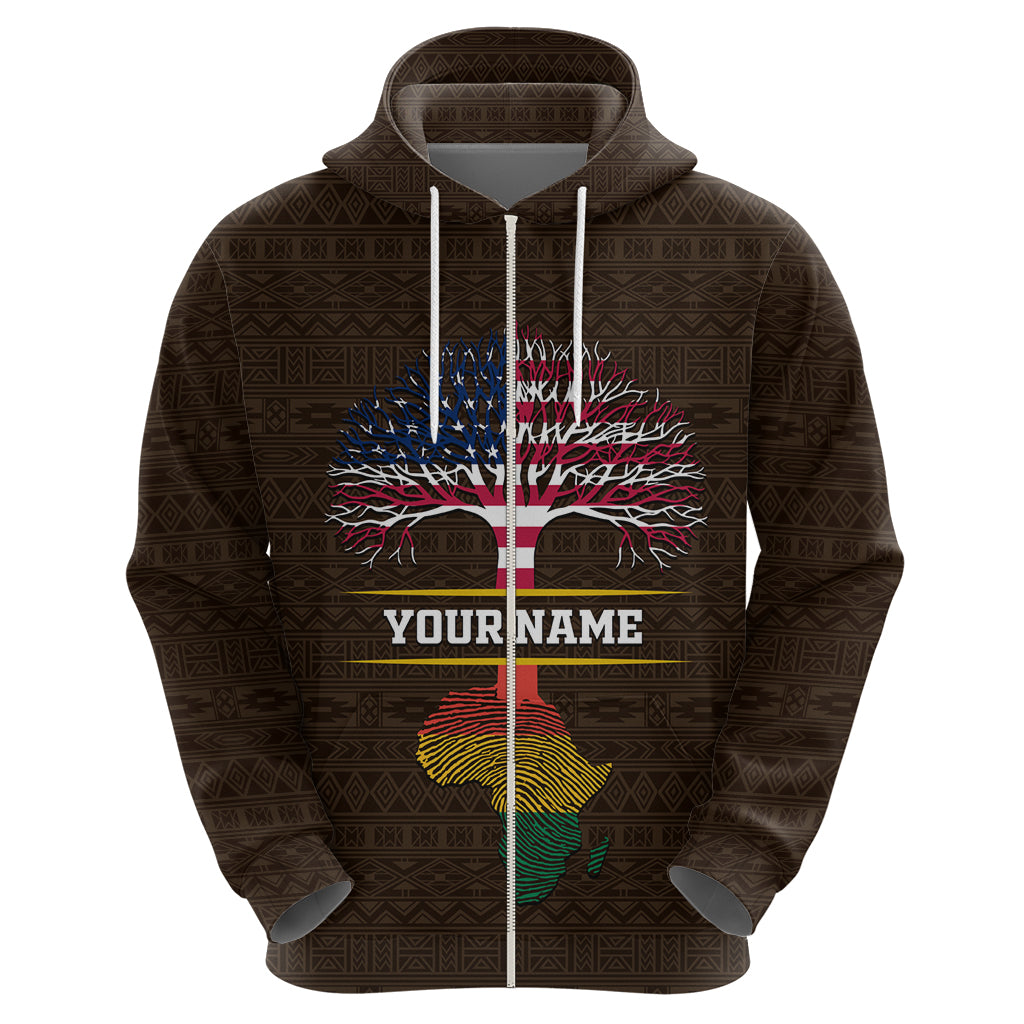 Personalized African Root Zip Hoodie - Wonder Print Shop