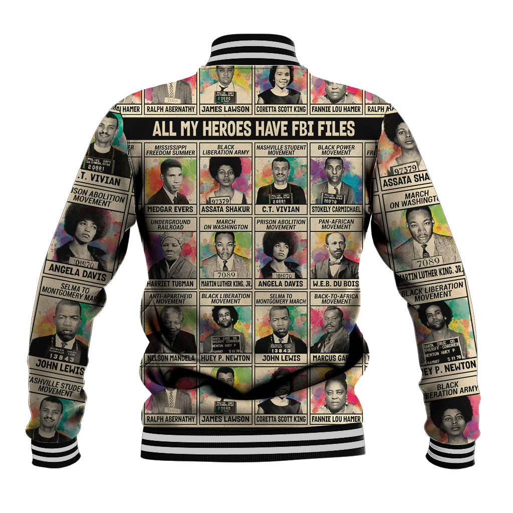 Multi Color Adinkra Symbols Baseball Jacket African Adrinkra - Wonder Print Shop
