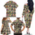 Multi Color Adinkra Symbols Family Matching Off Shoulder Long Sleeve Dress and Hawaiian Shirt African Adrinkra - Wonder Print Shop