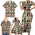 Multi Color Adinkra Symbols Family Matching Short Sleeve Bodycon Dress and Hawaiian Shirt African Adrinkra - Wonder Print Shop