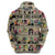 Multi Color Adinkra Symbols Hoodie African Adrinkra - Wonder Print Shop