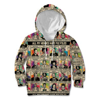 Multi Color Adinkra Symbols Kid Hoodie African Adrinkra - Wonder Print Shop