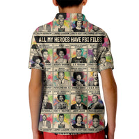 Multi Color Adinkra Symbols Kid Polo Shirt African Adrinkra - Wonder Print Shop