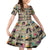 Multi Color Adinkra Symbols Kid Short Sleeve Dress African Adrinkra - Wonder Print Shop
