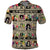 Multi Color Adinkra Symbols Polo Shirt African Adrinkra - Wonder Print Shop