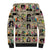 Multi Color Adinkra Symbols Sherpa Hoodie African Adrinkra - Wonder Print Shop