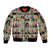 Multi Color Adinkra Symbols Sleeve Zip Bomber Jacket African Adrinkra - Wonder Print Shop