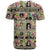 Multi Color Adinkra Symbols T Shirt African Adrinkra - Wonder Print Shop