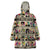 Multi Color Adinkra Symbols Wearable Blanket Hoodie African Adrinkra - Wonder Print Shop