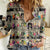 Multi Color Adinkra Symbols Women Casual Shirt African Adrinkra - Wonder Print Shop