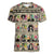 Multi Color Adinkra Symbols Women V Neck T Shirt African Adrinkra - Wonder Print Shop