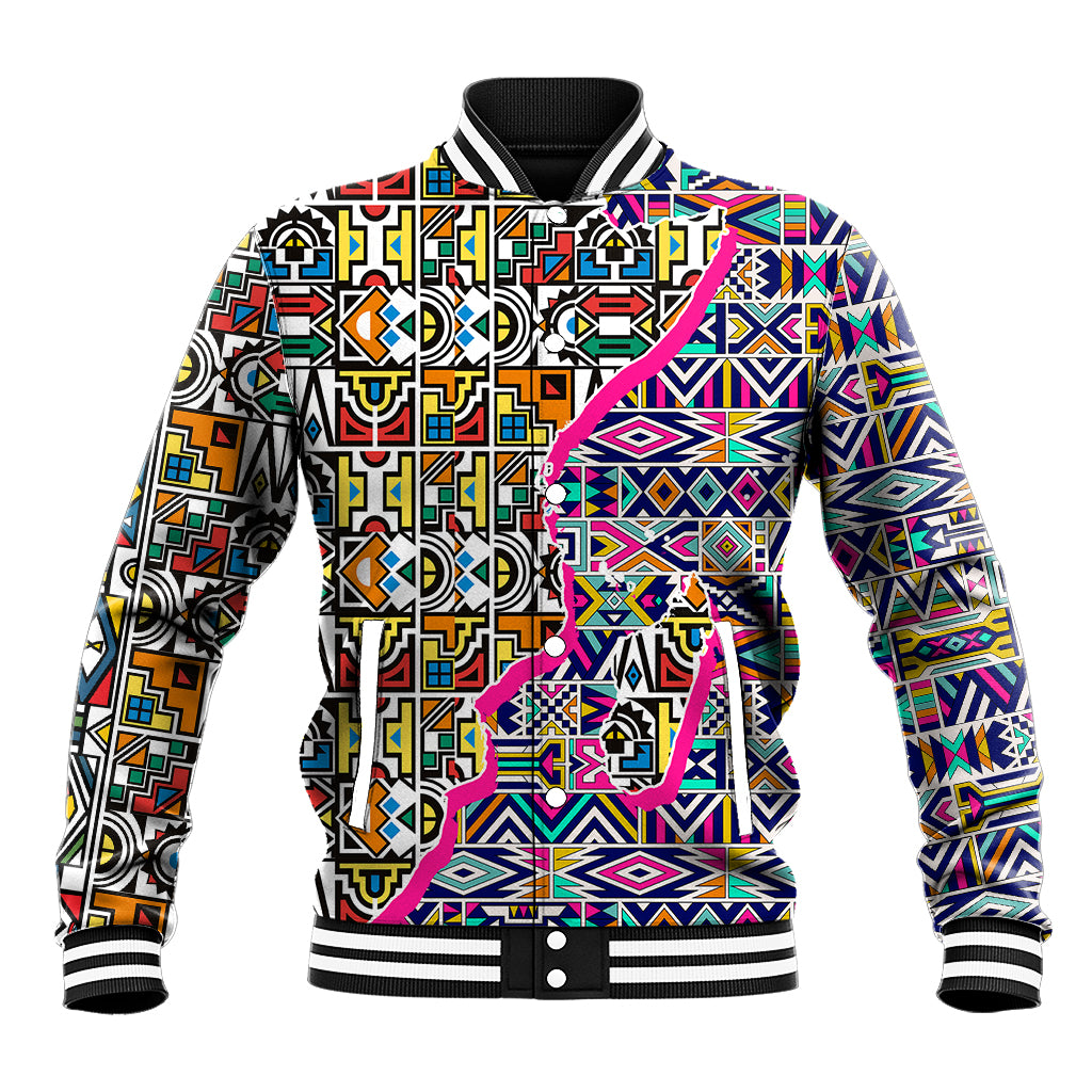 African Ndebele Pattern Baseball Jacket - Wonder Print Shop