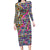 African Ndebele Pattern Family Matching Long Sleeve Bodycon Dress and Hawaiian Shirt - Wonder Print Shop