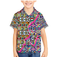 African Ndebele Pattern Family Matching Mermaid Dress and Hawaiian Shirt - Wonder Print Shop
