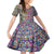 African Ndebele Pattern Family Matching Off Shoulder Maxi Dress and Hawaiian Shirt - Wonder Print Shop
