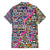 African Ndebele Pattern Family Matching Off Shoulder Maxi Dress and Hawaiian Shirt - Wonder Print Shop