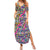 African Ndebele Pattern Family Matching Summer Maxi Dress and Hawaiian Shirt - Wonder Print Shop
