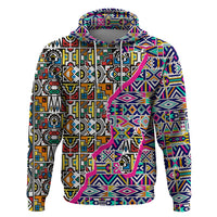 African Ndebele Pattern Hoodie - Wonder Print Shop