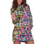 African Ndebele Pattern Hoodie Dress - Wonder Print Shop