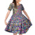 African Ndebele Pattern Kid Short Sleeve Dress - Wonder Print Shop