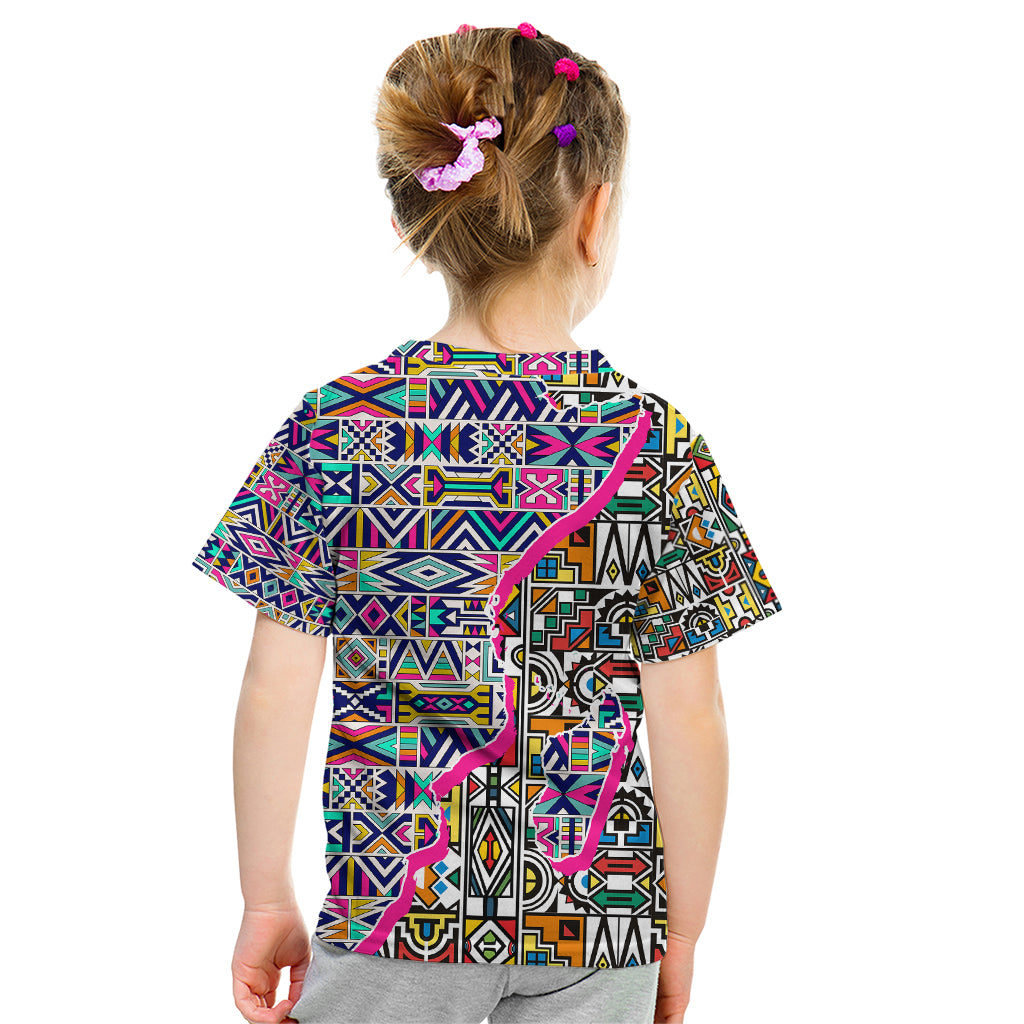 African Ndebele Pattern Kid T Shirt - Wonder Print Shop