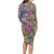 African Ndebele Pattern Long Sleeve Bodycon Dress - Wonder Print Shop