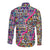 African Ndebele Pattern Long Sleeve Button Shirt - Wonder Print Shop