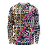 African Ndebele Pattern Long Sleeve Shirt - Wonder Print Shop