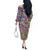 African Ndebele Pattern Off The Shoulder Long Sleeve Dress - Wonder Print Shop