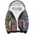 African Ndebele Pattern Sherpa Hoodie - Wonder Print Shop