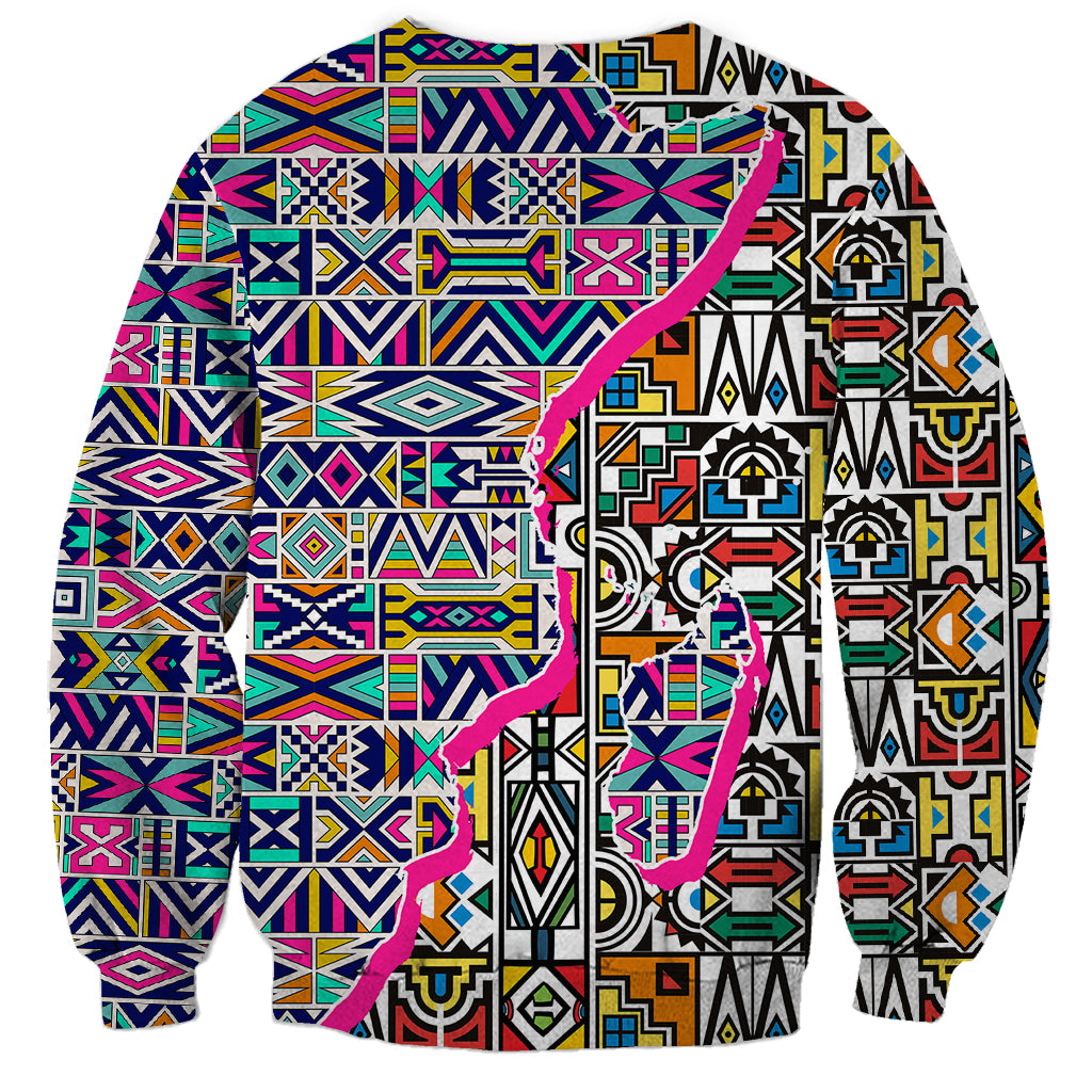 African Ndebele Pattern Sweatshirt - Wonder Print Shop