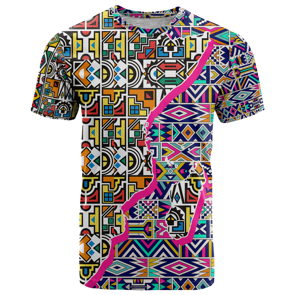 African Ndebele Pattern T Shirt - Wonder Print Shop